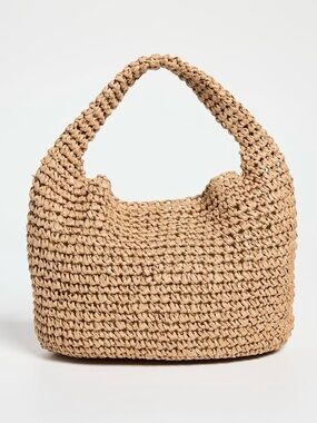 Hat Attack Slouch Woven Bag in Natural